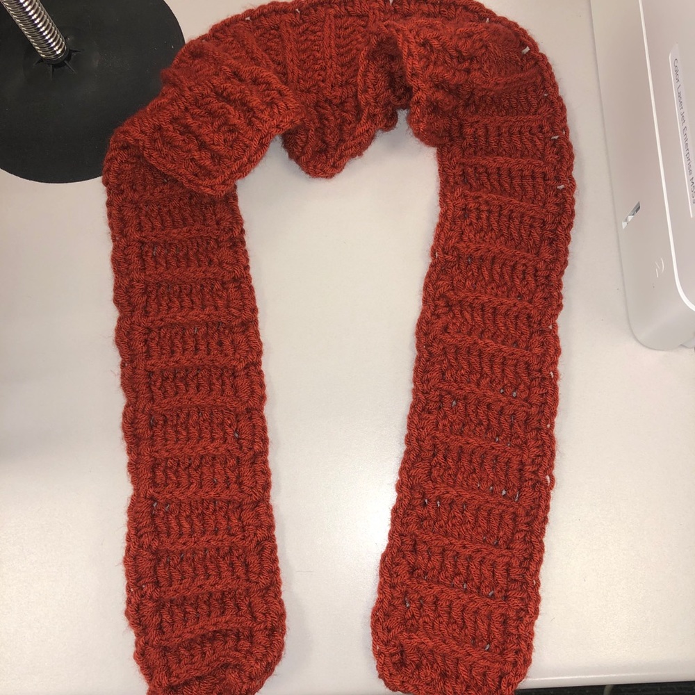 Handmade winter scarf 🧣❄️